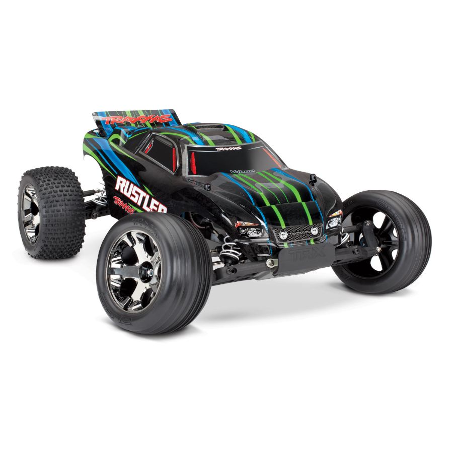 Traxxas Radio Control 1:10 Rustler 2WD Stadium Truck VXL Brushless TSM No Battery & Charger Assorted