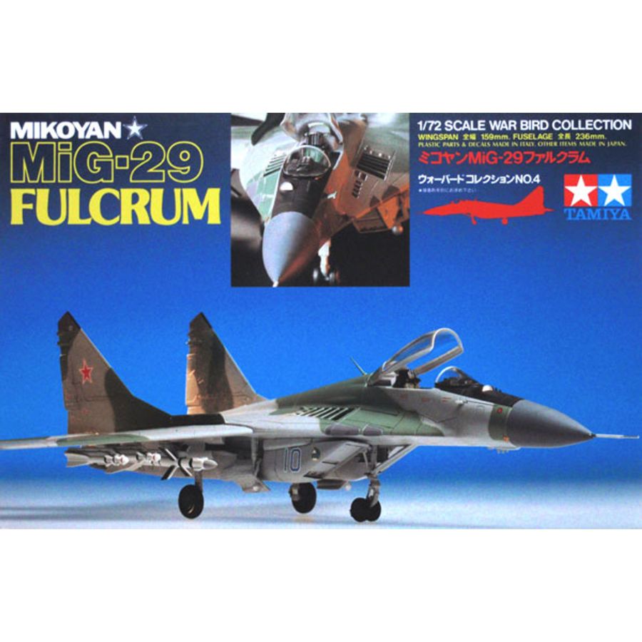Tamiya Model Kit 1:72 Mig-29 Fulcrum