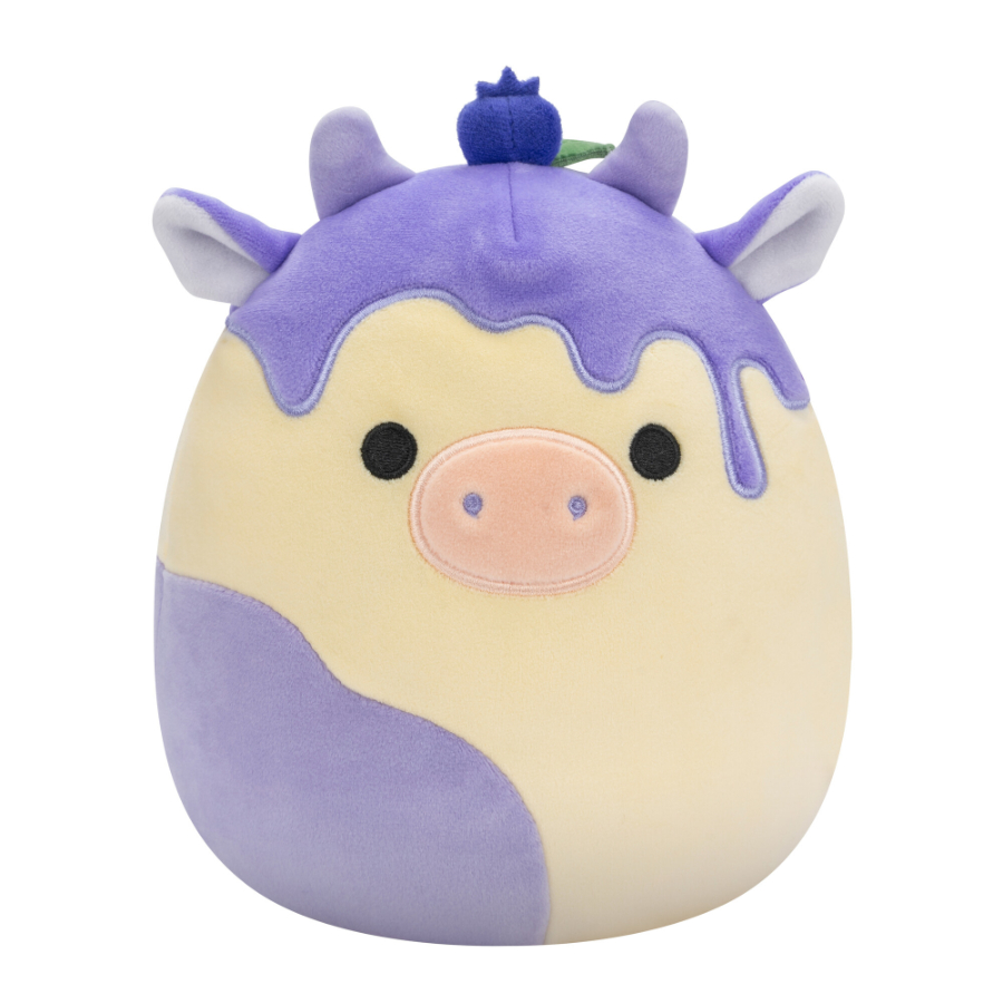 Squishmallows 7.5 Inch Plush Benito Blueberry Cow