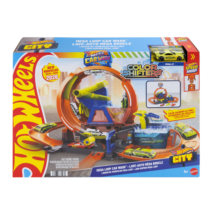 Hot Wheels City Colour Changers Mega Car Wash