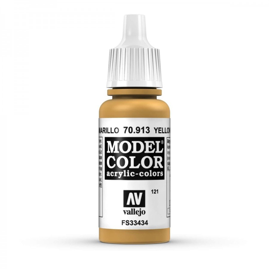 Vallejo Acrylic Paint Model Colour Yellow Ochre 17-18ml