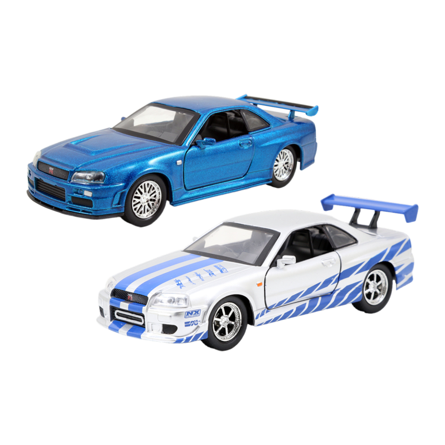 Jada Diecast 1:32 Fast & Furious Bryans Nissan Skyline Twin Pack