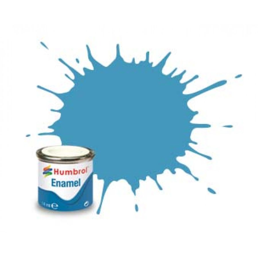 Humbrol Enamel Paint Middle Blue Matt