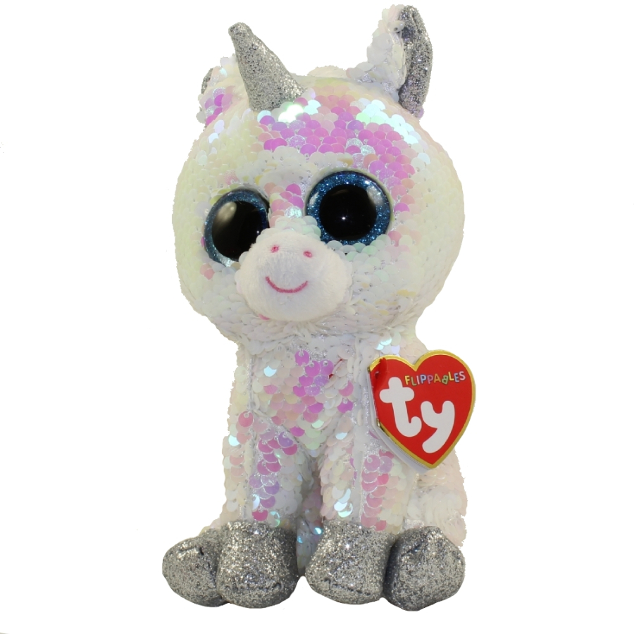 Beanie Boos Flippables Regular Plush Diamond White Unicorn