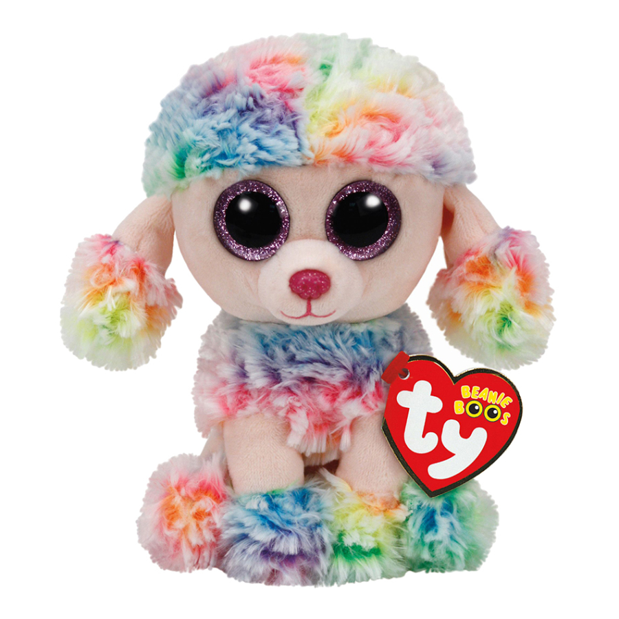 Beanie Boos Extra Large Plush Rainbow Poodle