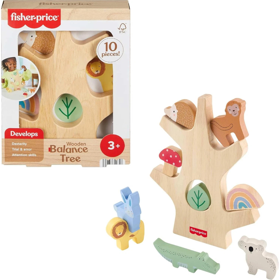 Fisher Price Wooden Balance Tree Stacking Activity Toy | Toys | Casey's ...