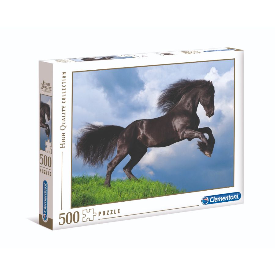 Clementoni Puzzle 500 Piece Fresian Black Horse
