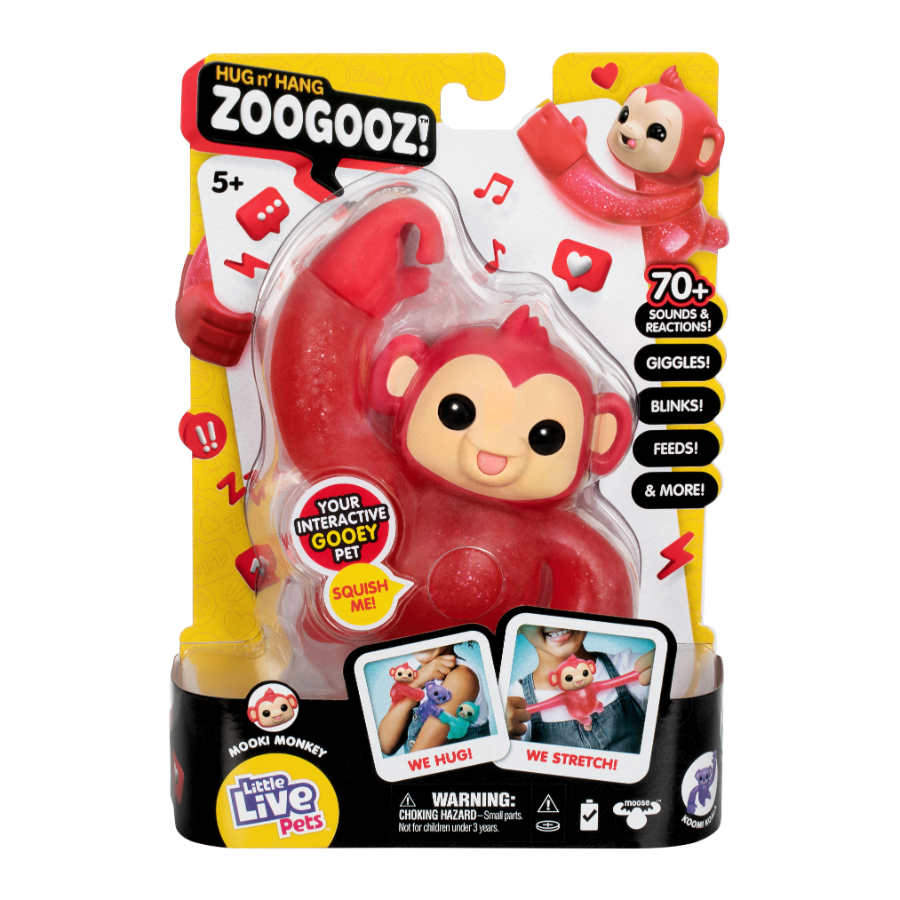 Little Live Pets Hug N Hang Zoogooz Single Pack Assorted