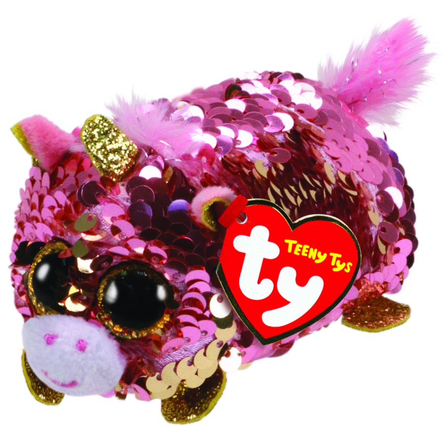Beanie Boos Flippables Teeny Tys Sunset Coral Unicorn