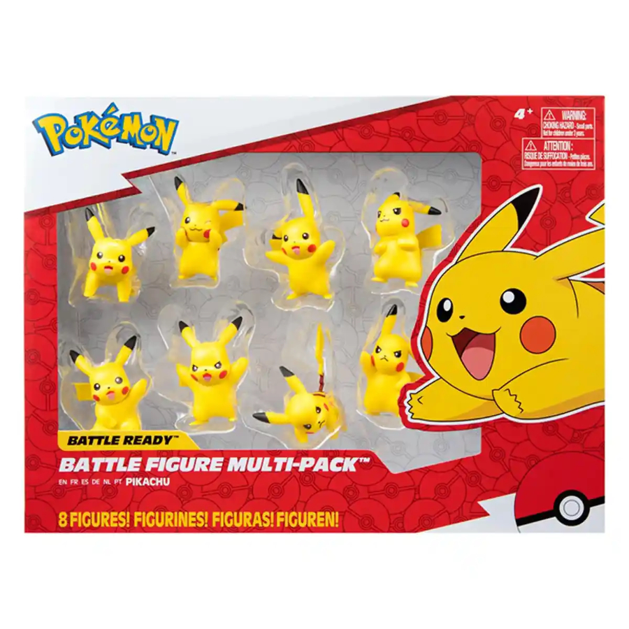 Pokemon Battle Figure Pikachu 8 Pack