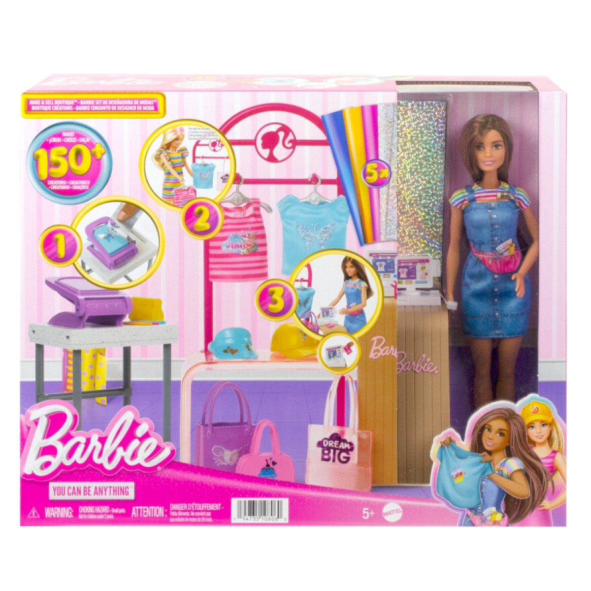 Barbie be a fashion designer set discount