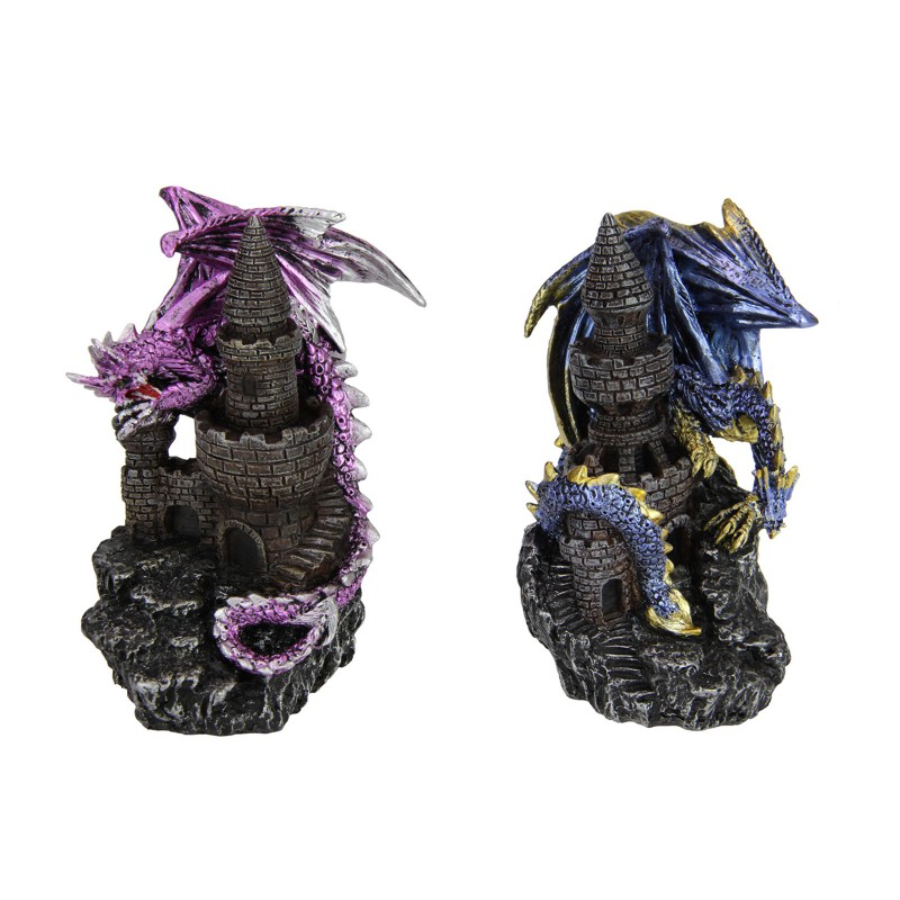 Dragon Guarding Castle Tower Assorted