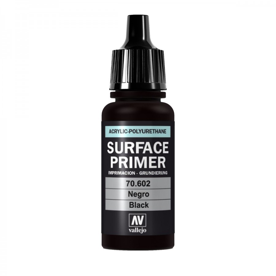 Vallejo Acrylic Paint Model Colour Surface Primer Black 17ml