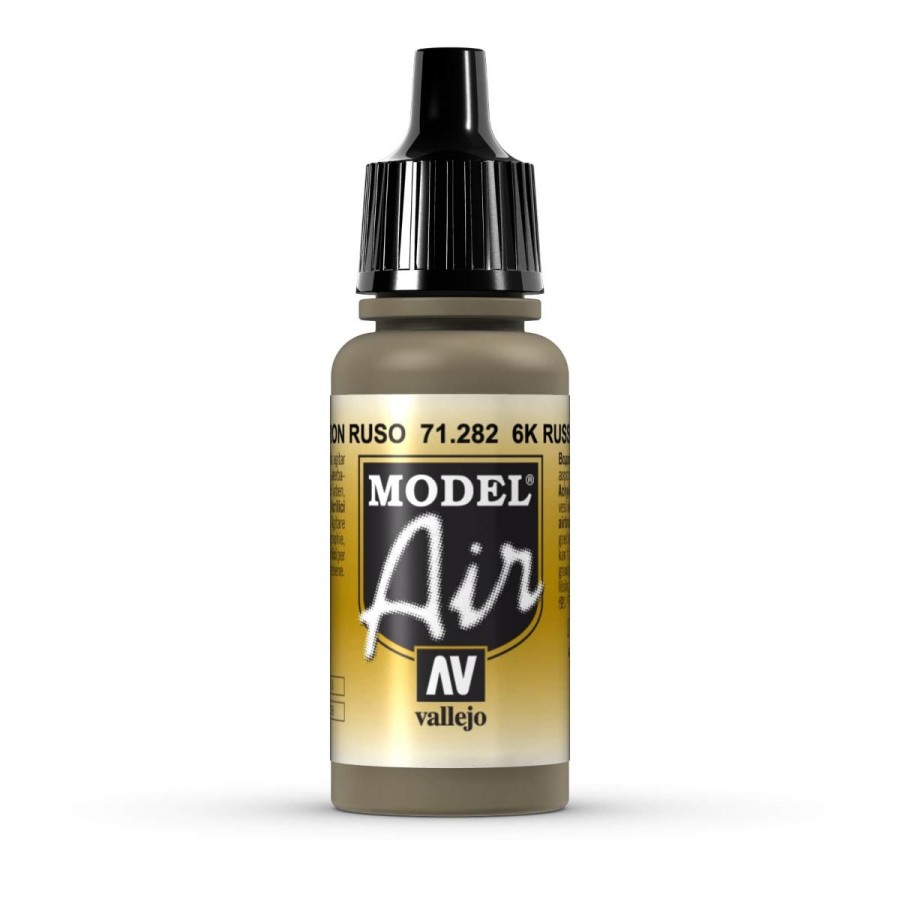 Vallejo Acrylic Paint Model Air 6K Russian Brown 17 ml