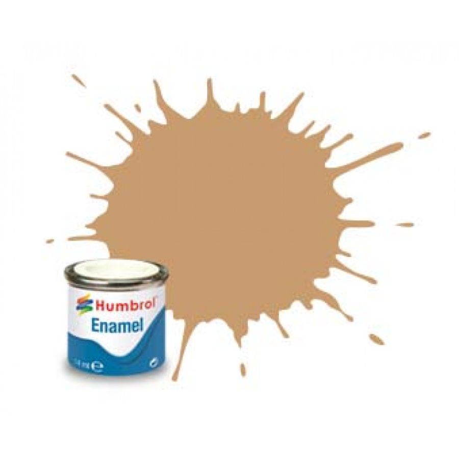 Humbrol Enamel Paint Brown Yellow Matt