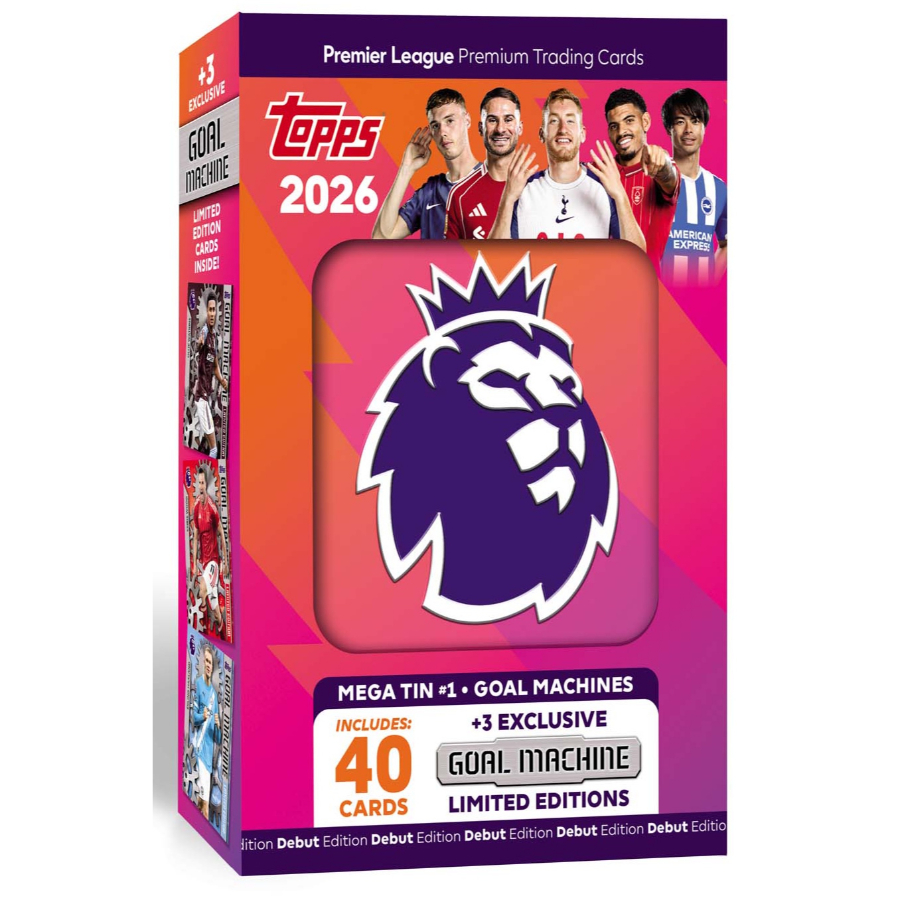 Topps English Premier League Soccer 2025-26 Trading Cards Mega Tin