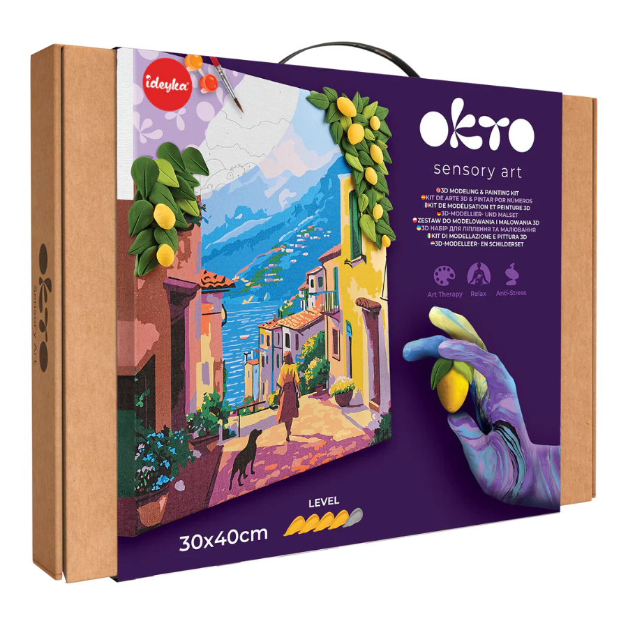 Okto Sensory Clay Art & Painting Set Lemon Weekend