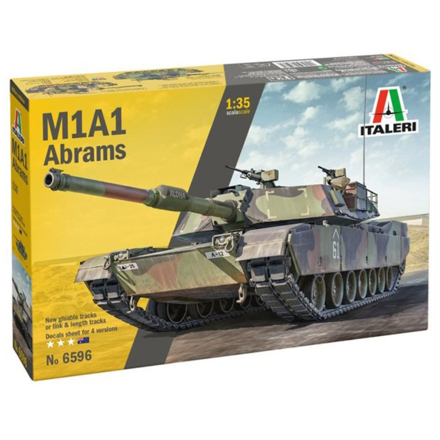 Italeri Model Kit 1:35 M1 A1 Abrams With Australian Decals
