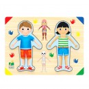 Learning Journey Wooden Lift & Learn Inside of Me Tray Puzzle