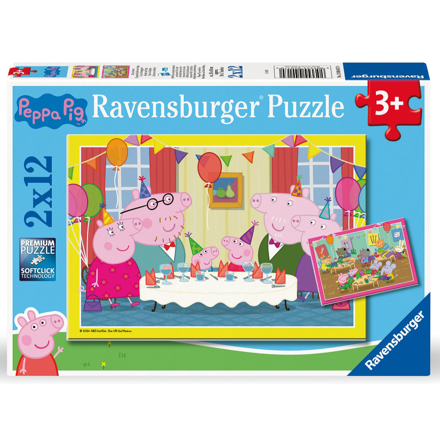 Ravensburger Puzzle 2x12 Piece Peppa Pig