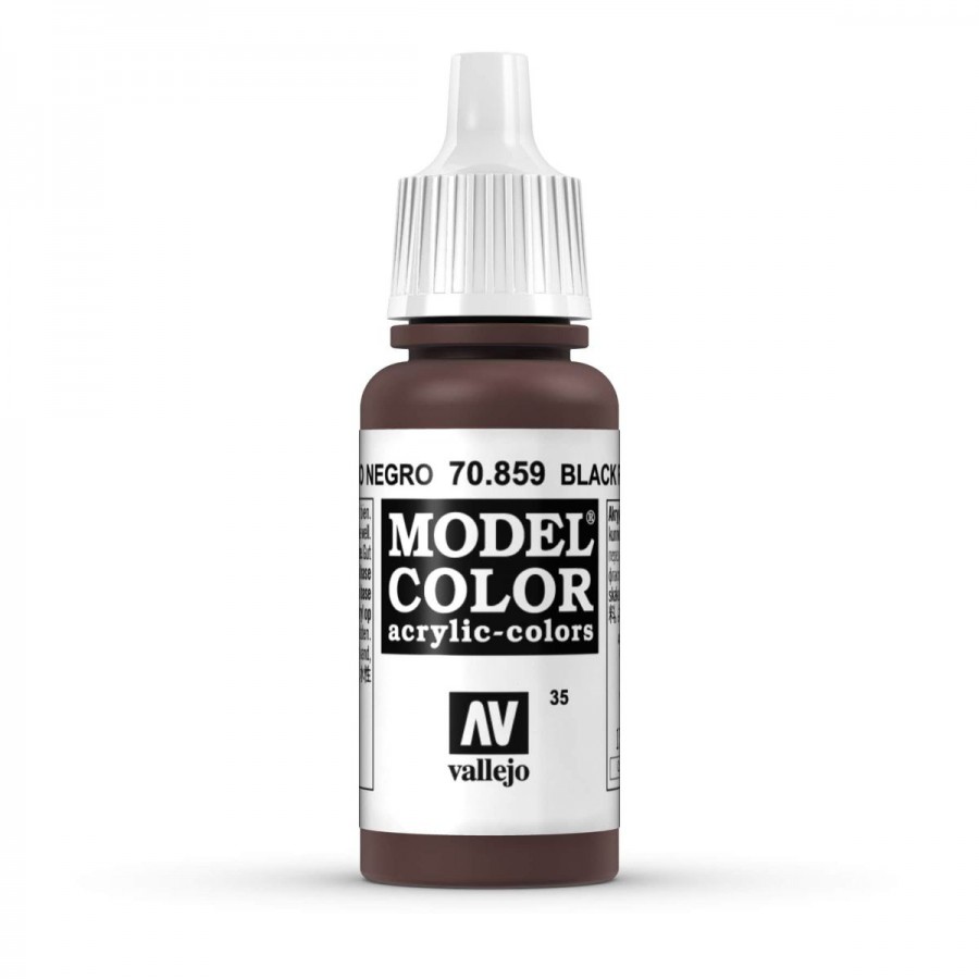 Vallejo Acrylic Paint Model Colour Black Red 17-18ml