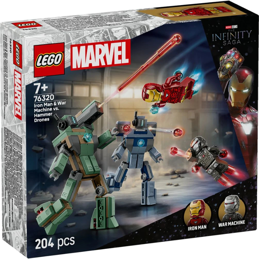 LEGO Super Heroes Marvel Iron Man & War Machine Vs Hammer Drones