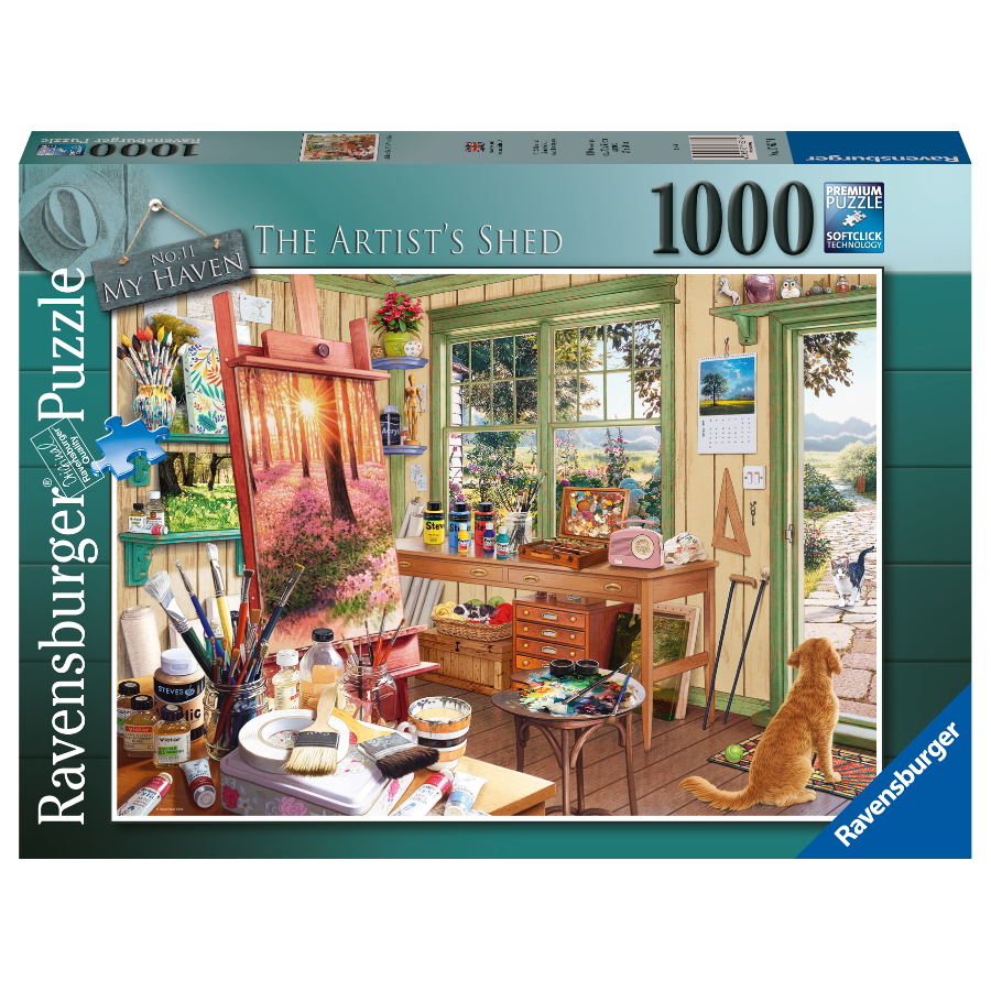 Ravensburger Puzzle 1000 Piece Haven No 11 Artists Shed