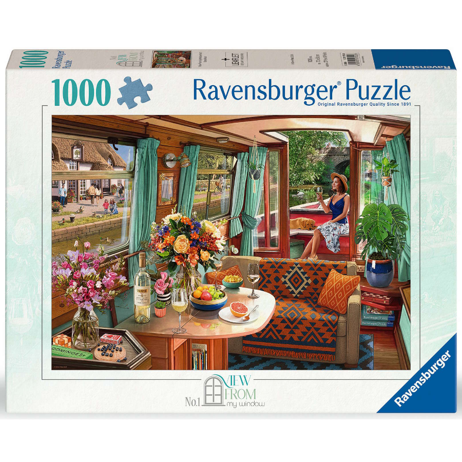 Ravensburger Puzzle 1000 Piece View From My Window No 1 Canal Boat