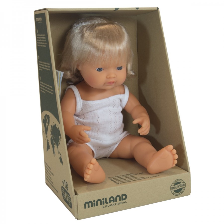 Miniland Baby Doll Caucasian Girl