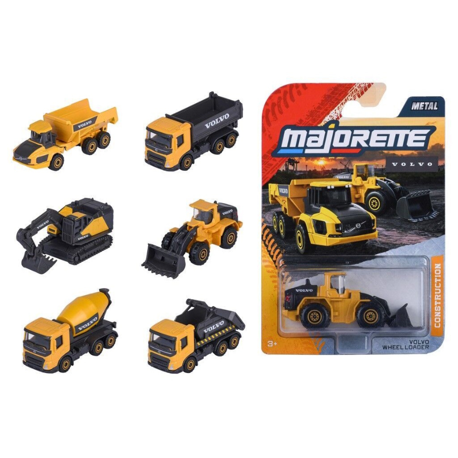 Majorette Diecast Cars Volvo Construction Machine Assorted
