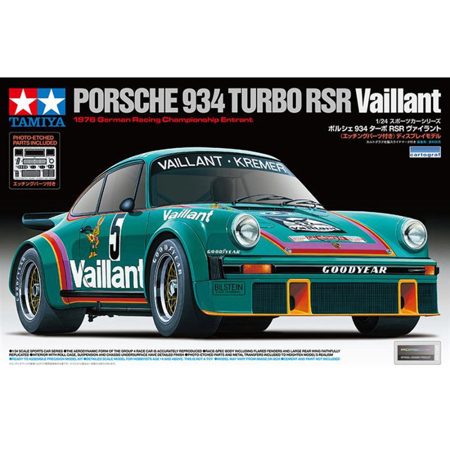 Tamiya Model Kit 1:24 Porsche 934 Turbo RSR Vaillant