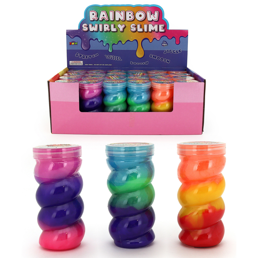 Slime In Swirly Bottle 180g Assorted