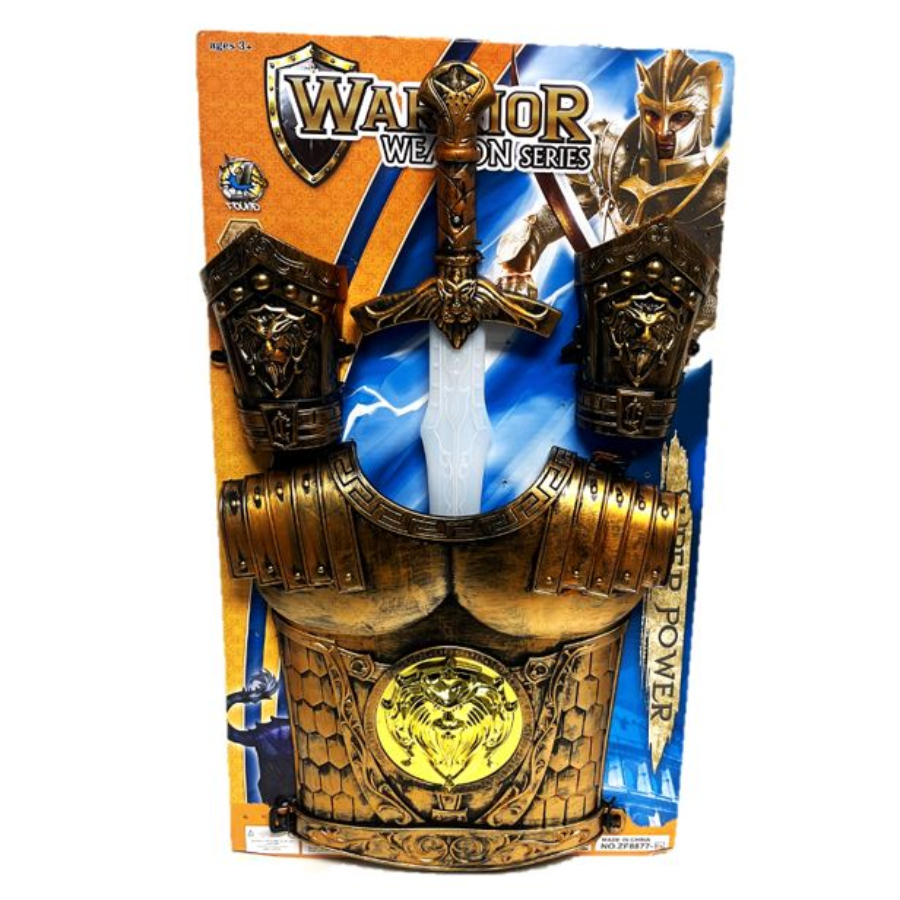 Gladiator Dress Up Armour With Light Up Sword