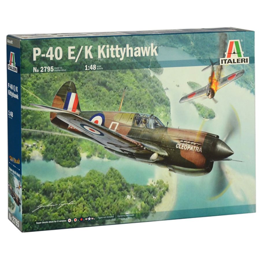 Italeri Model Kit 1:48 P-40EK Kittyhawk RAAF Australian Decals