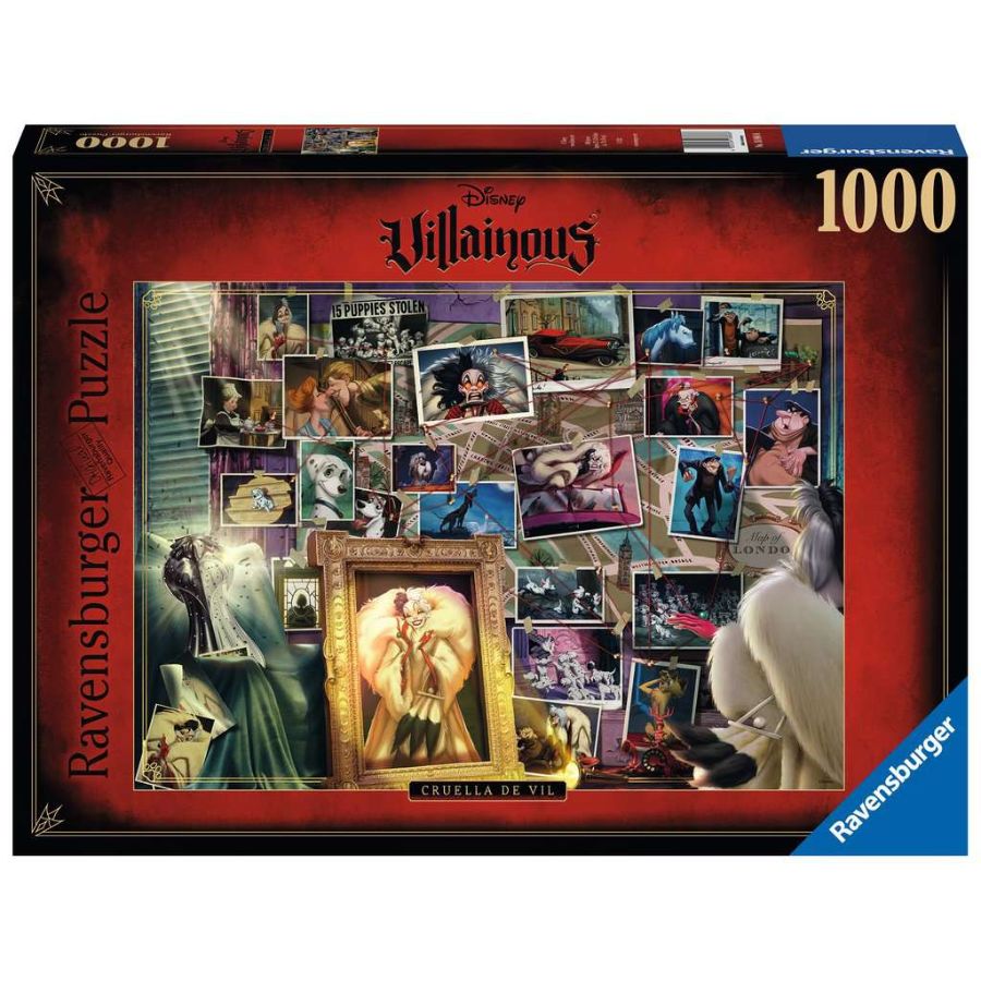 Ravensburger Puzzle Disney 1000 Piece Villainous Cruella Deville