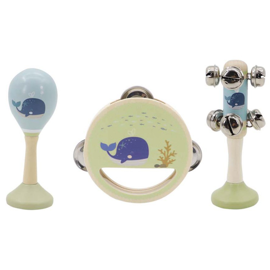 Wooden Music Set Calm & Breezy With 3 Instruments Assorted