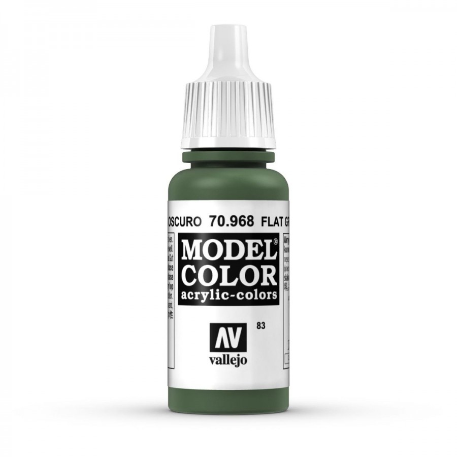 Vallejo Acrylic Paint Model Colour Flat Green 17-18ml