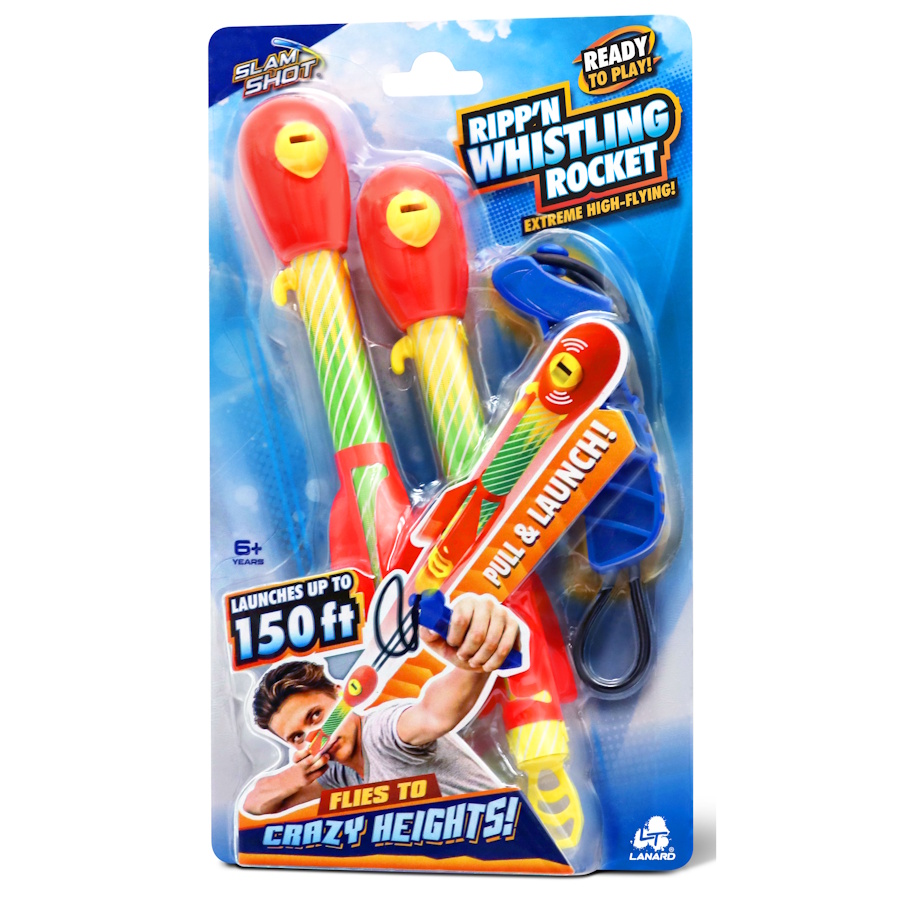 Slam Shot Pull N Launch Ripp N Whistling Rocket Two Pack