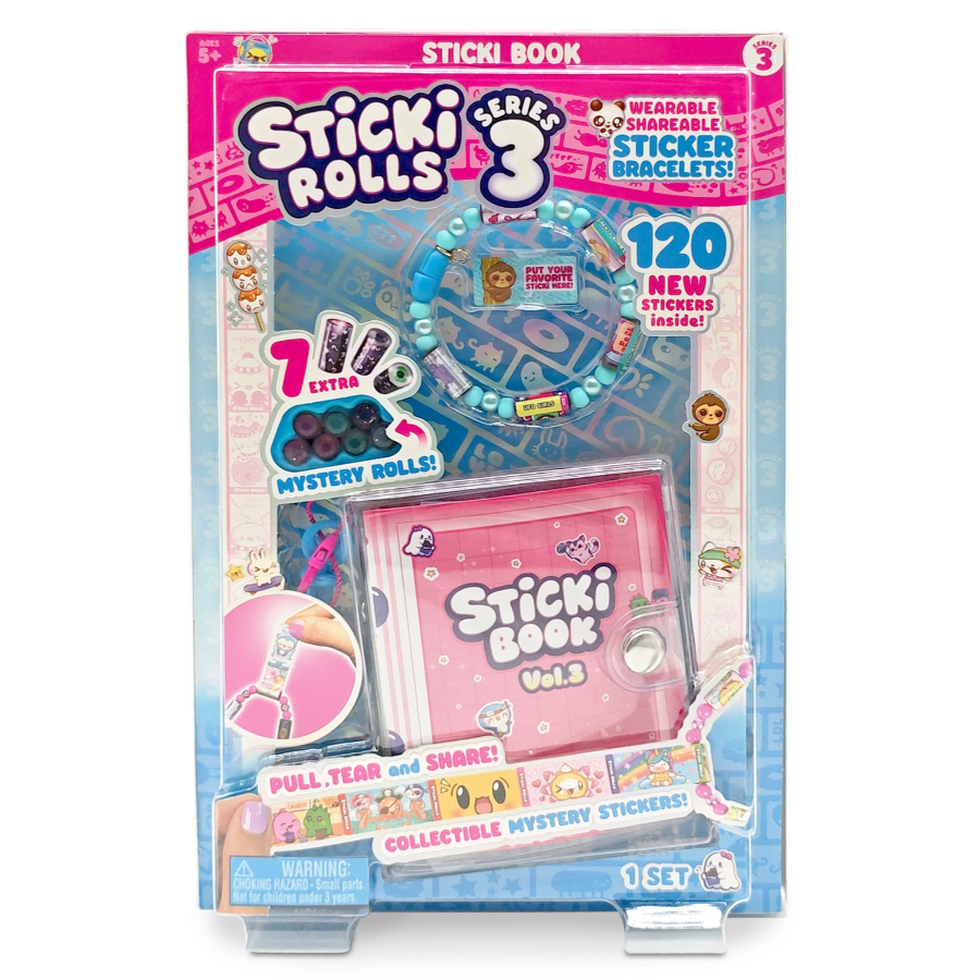 Sticki Rolls Series 2 Sticki Band & Book With 120 Stickers Assorted