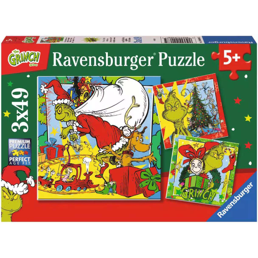 Ravensburger Puzzle 3x49 Piece The Grinch
