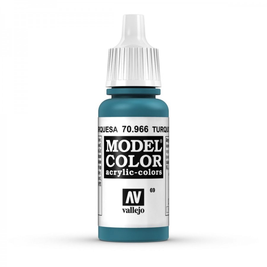 Vallejo Acrylic Paint Model Colour Turquoise 17-18ml