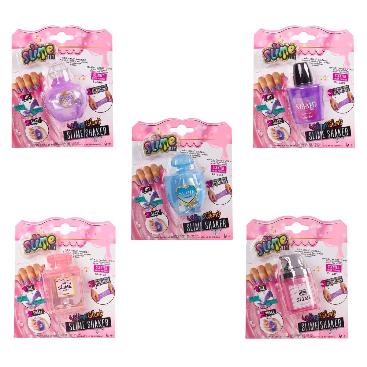 So Slime Glam Shaker 1 db-os slime készítő - gránátalma illattal