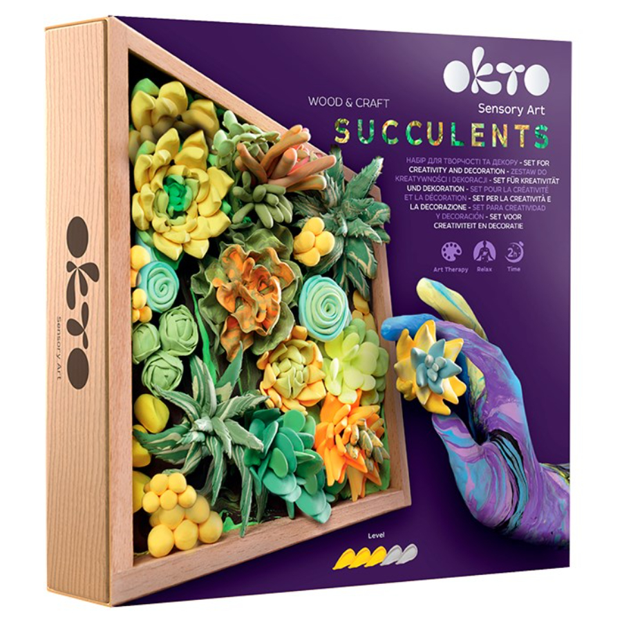 Okto Wood & Craft DIY Succulents Energy