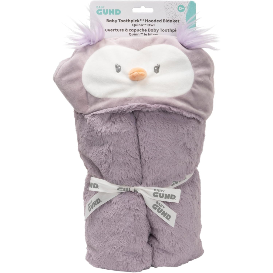 Gund Baby Toothpick Hooded Blanket Owl