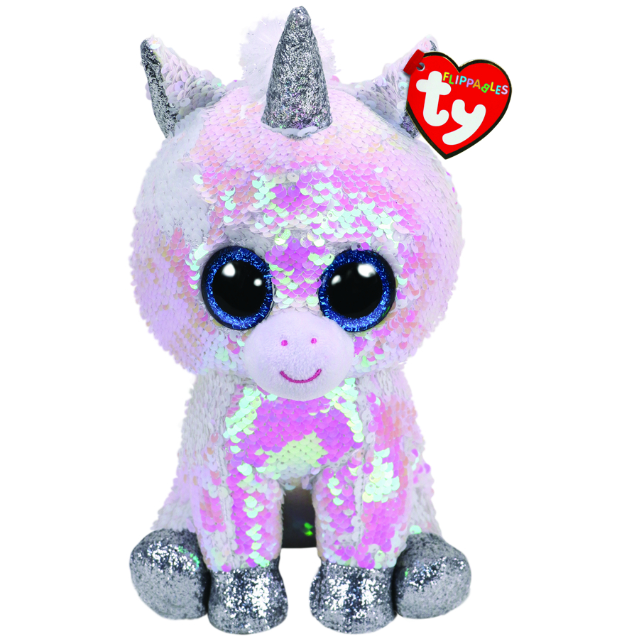 Beanie Boos Flippables Medium Plush Diamond White Unicorn