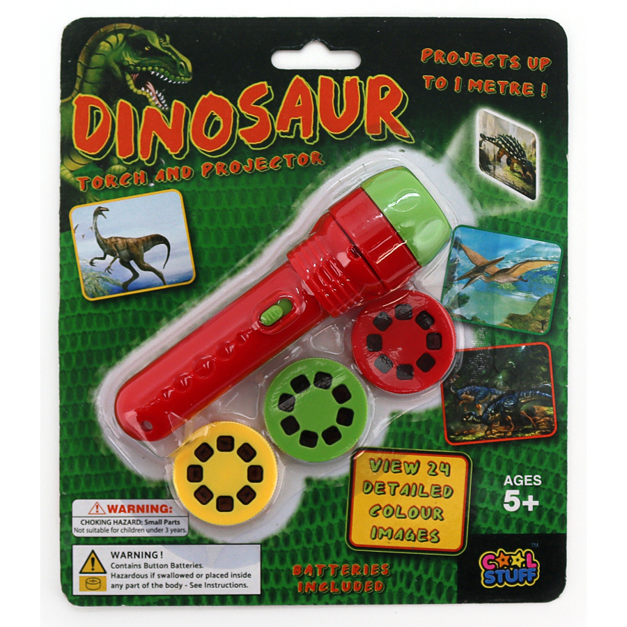 Projector LED Torch With Dinosaur Slides
