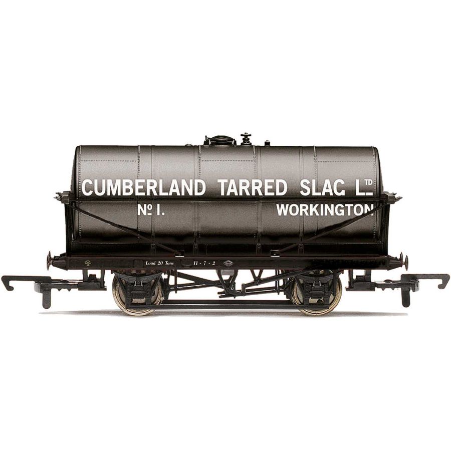 Hornby Rail Trains HO-OO Carriage 20T Tank Wagon Cumberland Tarred Slag