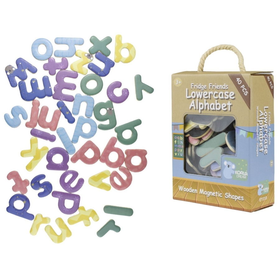 Wooden Magnetic Lower Case Letters