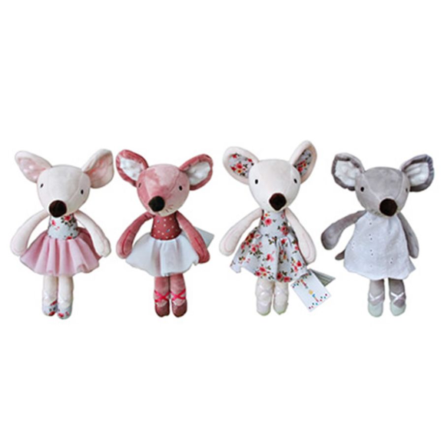 Floral Mouse 26cm Assorted