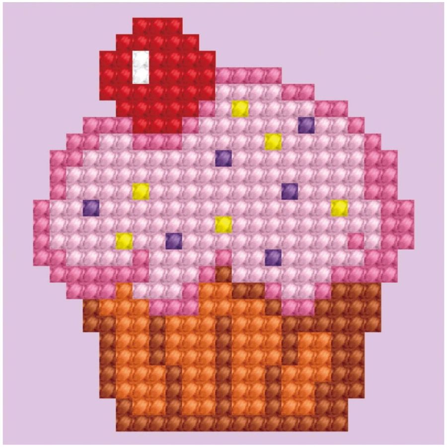 Diamond Dotz Cup Cake Yum 7.6cm x 7.6cm
